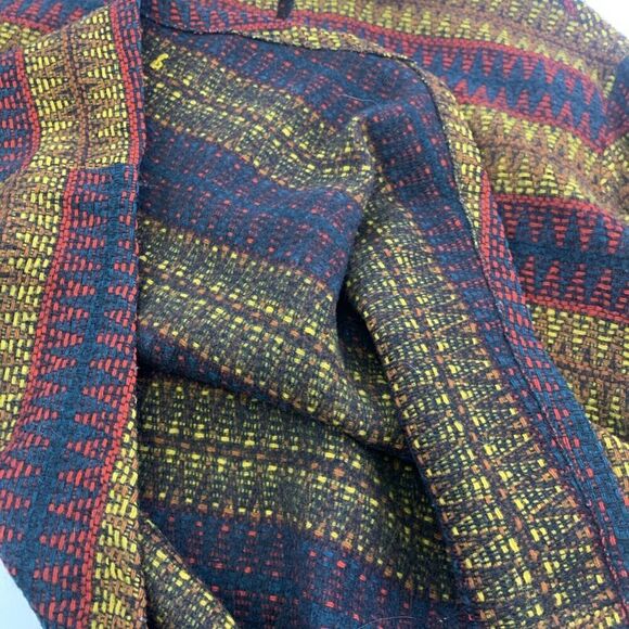 Fox Knapp Sportswear Wool Collared Pullover Two Button Point Hem Red Womens XL - Picture 9 of 11